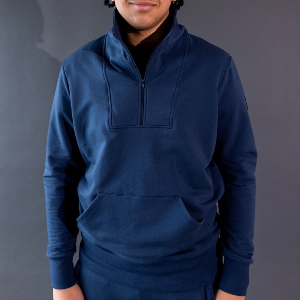 ROWE Unisex Quarter Zip in Atlantic